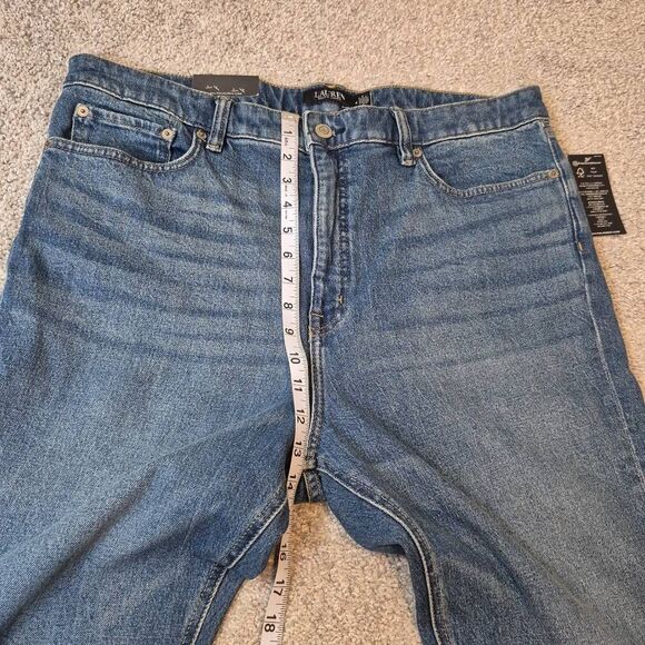 Lauren Ralph Lauren High Rise Straight Ankle Jeans Size 16 - Picture 7 of 8
